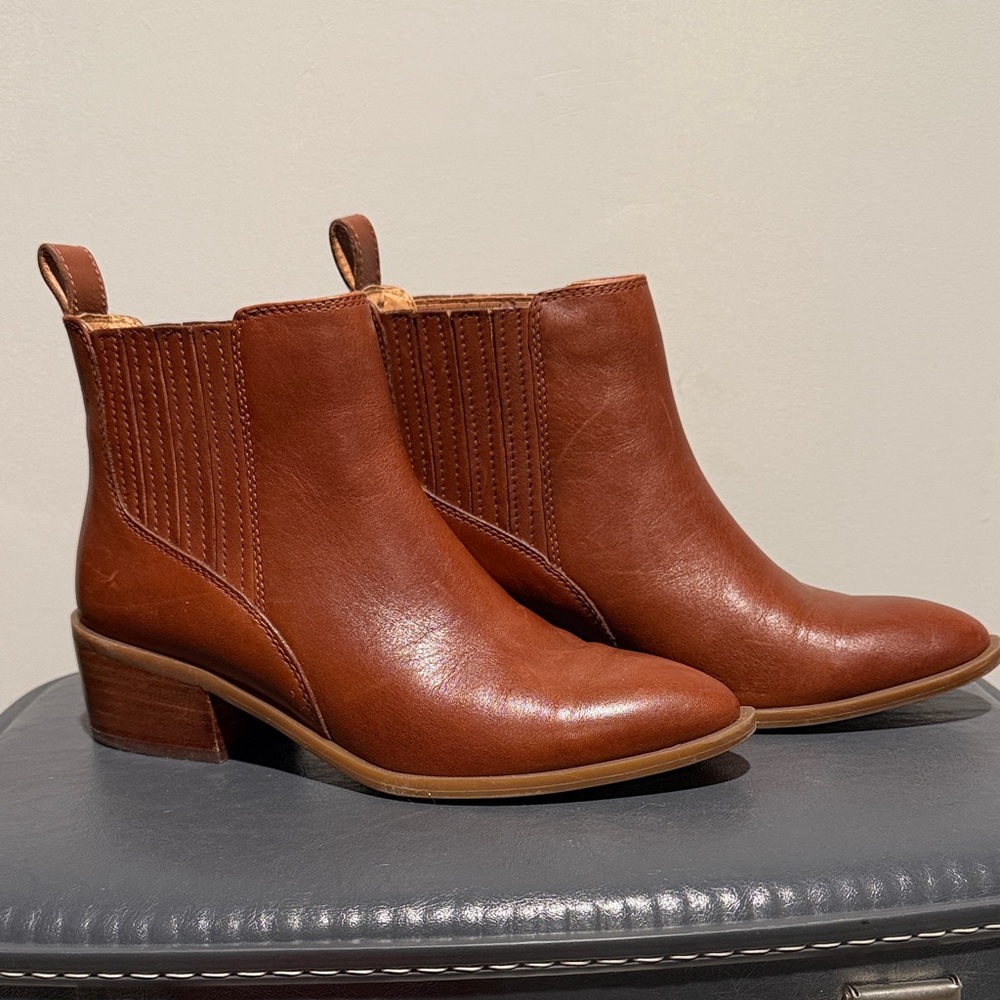 Brown Leather Ankle Boots